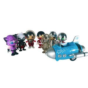 Bonkers Ryan's World Lot Of 7 3-Inch Figures and Spaceship